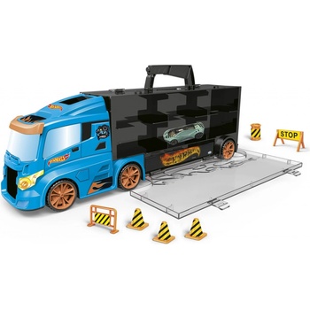 Hot Wheels ODS toys Transporter Truck 40 + auto a dopravné značky