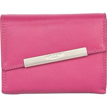 středně velká kvalitní kožená peněženka Kabana Růžová
