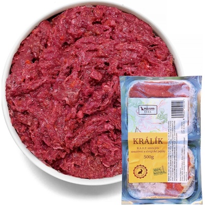 Mixáno BARF Králík s ovocem a zeleninou mleté najemno 2 x 250 g