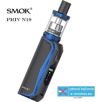 Smoktech Priv N19 Grip 1200 mAh Full Kit Prism Blue Black 1 ks