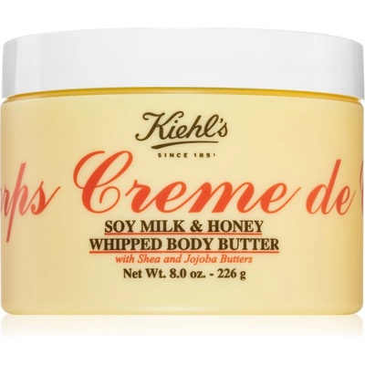 Kiehl's Creme de Corps Soy Milk & Honey Whipped Body Butter масло за тяло с масло от шеа 226 гр