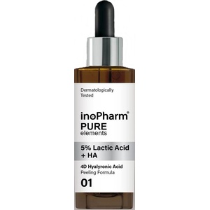 inoPharm Пилинг за лице с млечна и хиалуронова киселина, 30 ml