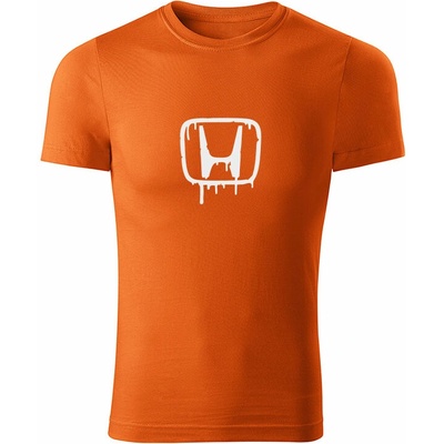 Tričko Honda pánske oranžová biele