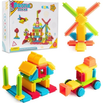 Lebula - Sada stavebních kostek 100ks ježci