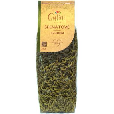 Gutini special s.r.o. Špenátové těstoviny bez lepku a kukuřičné mouky 250 g