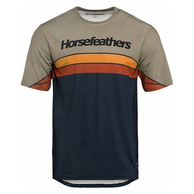 Horsefeathers Quantum krátký rukáv indigo/taupe pánský