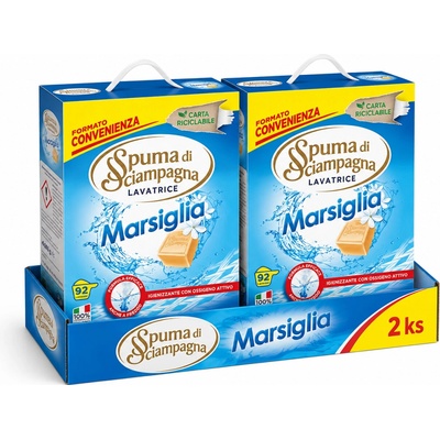 Spuma di Sciampagna prací prášek s marseillským mýdlem 2 x 92 PD