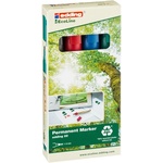edding 22 Ecoline 4 бр. смесен цветен комплект перманентни маркери 7580176004 (7580176004)