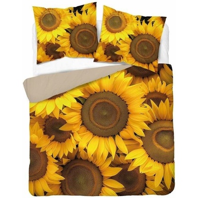 Detexpol obliečky 3D Slnečnica micro Polyester mikrovlákno 220x200 2x70x80