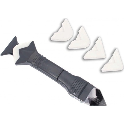 Silikónová stierka na špárovanie okien, 4-dielna, XL-TOOLS