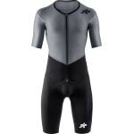 ASSOS Мъжки скин за колоездене ASSOS Le Houdini Roadsuit S11 Cycling skinsuit - Fanatic Silver - размер XXL (002-3441-0116)
