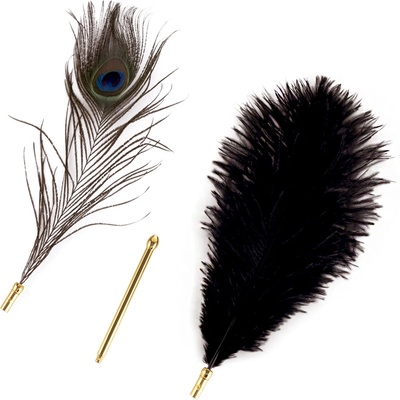 Sevanda Natural Peacock Flirting Feather Tickler