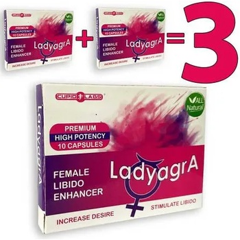 ПРОМО! ! ! 3 опаковки Възбуждащи капсули за жени LadyagrA на цената на две