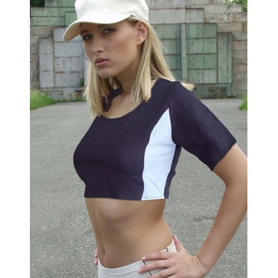 Gina top tričko šité 97012P tm. šedá třešňová
