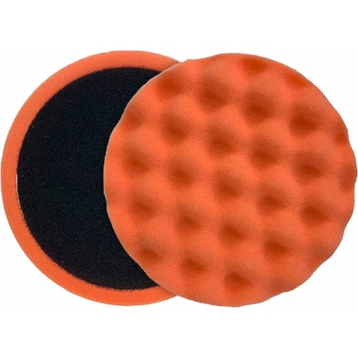 CHAMALEON FT49410 Leštící houbička 150 x 50 mm, velur, tvrdá, barva oranžová, s výstupky