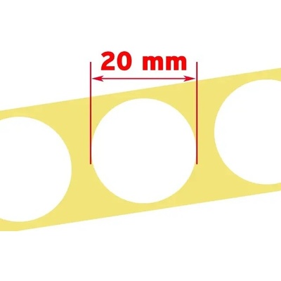 Strobl.Cz Zálepky na terč bílé 20mm