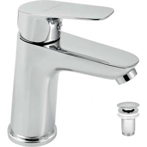FERRO Titania Pure - Смесител за умивалник с кранче „клик-клак, хром 90303, 0 (90303,0)
