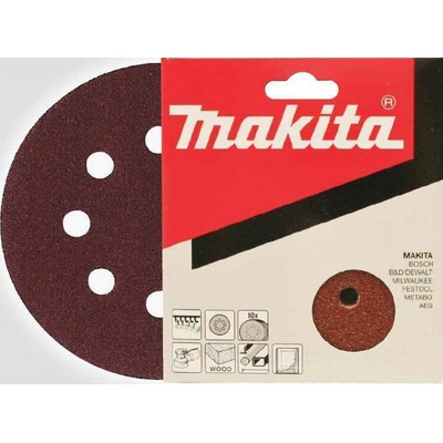 MAKITA P-43608 Brusný papír 10ks/ 125 mm/ K320/ 8 otvorů
