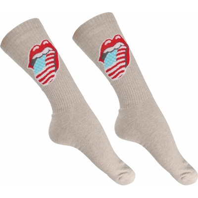 ROCK OFF чорапи Rolling Stones - US Tongue - Natural - ROCK OFF - RSSCK10MNAT