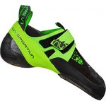 La Sportiva Мъжки обувки с велкро La Sportiva Skwama Vegan Climbing shoes - Black / Flash Green - размер 34, 5 (EU) (301-0755-0112)