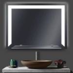 Lidiya Mirror Огледало за баня LED осветление LM Void Lume, ел. отопление, рафт, 900×700mm