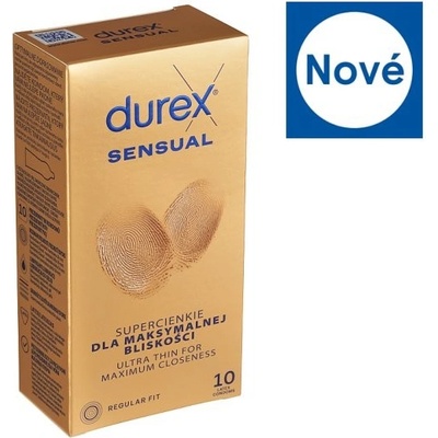 Durex Sensual Regular Fit 10 ks