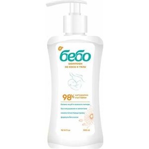 Bebo Шампоан за коса и тяло Bebo, 300 ml - baby