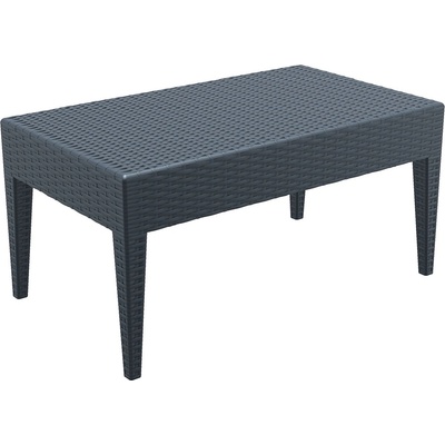 Bogdan Furniture Am Пластмасова маса Маями 92/53/45h антрацит