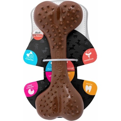 COMFY Hračka BONE dentálna kosť plávajúca 16,5 cm hnedá barbecue