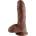 Pipedream Лепяща се пенис отливка "king cock brown" 22 см