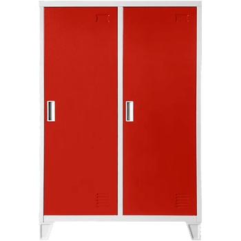 Carmen Метален шкаф Carmen CR-1605-2 JZ - сив / червен (3580178_3)