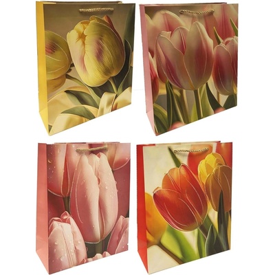 Dárková taška «Tulipány» 26cmx32cm