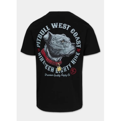 PitBull West Coast tričko Strength & Respect čierne