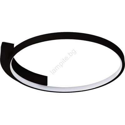 MILAGRO Led таванно осветително тяло luna led/18w/230v Ø 42, 5 см, черно (mi2872)