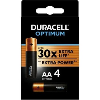 Duracell Алкална батерия duracell optimum lr6 /4 бр. в блистер/ 1.5v (5000394137486)