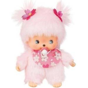 Monchhichi Бебичи момиче розово Sakura с биберон 15см (242443)