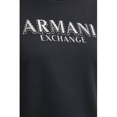 Giorgio Armani Памучен суичър Armani Exchange в черно с принт XW000159 AF11851 (XW000159.AF11851)