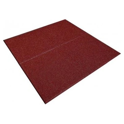SK Profilovaná gumená dlažba Easy 1000x1000x40mm červená m²