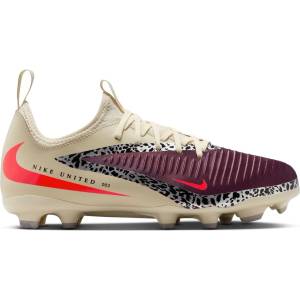 Nike Юношески футболни бутонки Nike Phantom 6 Academy Low Juniors Firm Ground Football Boots - Burgundy/Print