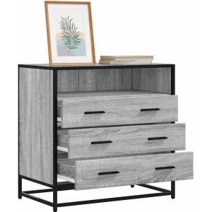 vidaXL Шкаф с чекмеджета Grey Sonoma 70x41x70 cm Инженерна дървесина (849087)