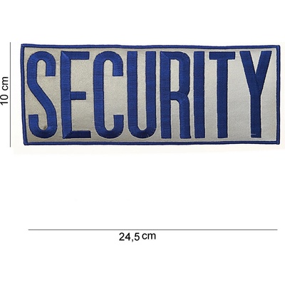 Nášivka Fostex Security Extra 24,5 x 10 cm - modrá