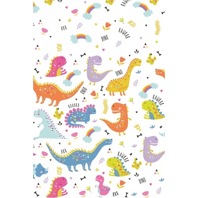 Pol-Mak Papírový ubrus Funny Dinosaurs 367064 180cm