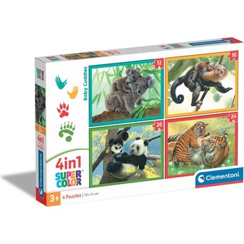 Clementoni 4 в 1 Пъзел Baby Cuddies