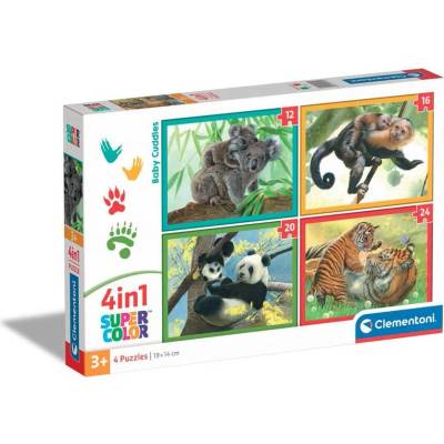 Clementoni 4 в 1 Пъзел Baby Cuddies