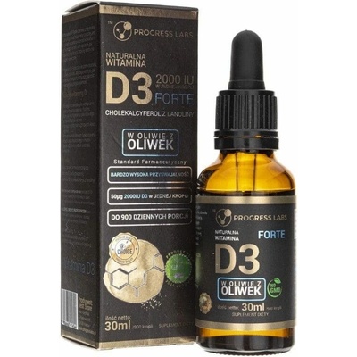 Progress Labs Prírodný vitamín D3 Forte 30 ml