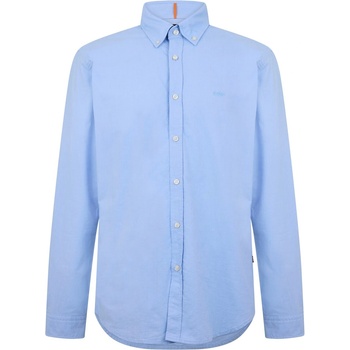 Image 1 of HUGO BOSS Men's Rickert Oxford Shirt Classic Style - Blue 460