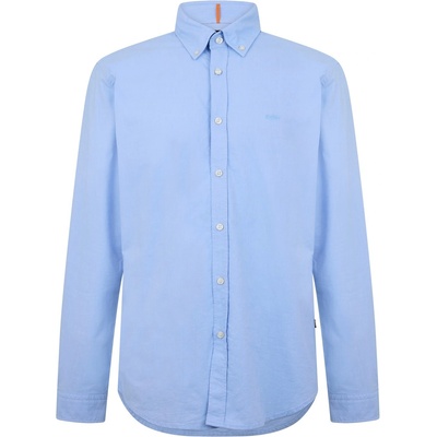HUGO BOSS Men's Rickert Oxford Shirt Classic Style - Blue 460