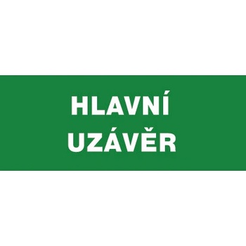 ČERVA EXPORT IMPORT a. s CERVA 12435 T. / Табела за безопасност "ГЛАВНА КЛЮЧАЛКА" - 30x21 см (9903003399999)