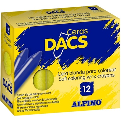 Alpino Balenie 12 voskoviek DACs svetlo žltá