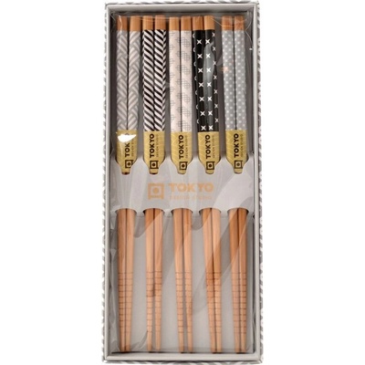 Tokyo design Set hůlek 5 ks Grey